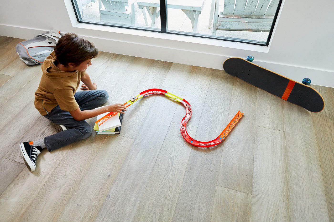 HOT WEELS TRACK BUILDER ELEMENTE PISTA CURBA