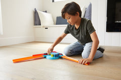 HOT WEELS TRACK BUILDER ELEMENTE PISTA CURBA CU BOOSTER