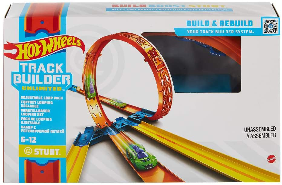 HOT WEELS TRACK BUILDER ELEMENTE PISTA BUCLA REGLABILA