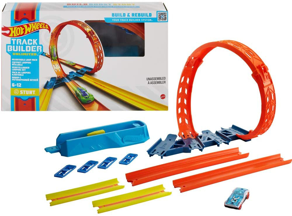 HOT WEELS TRACK BUILDER ELEMENTE PISTA BUCLA REGLABILA