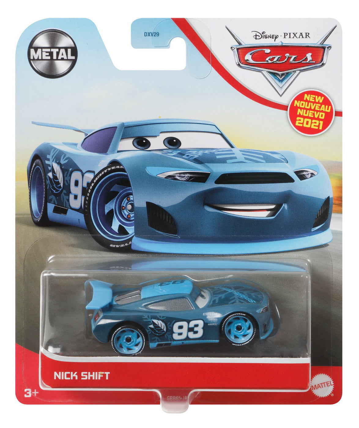 MASINUTA METALICA CARS3 PERSONAJUL NICK SHIFT