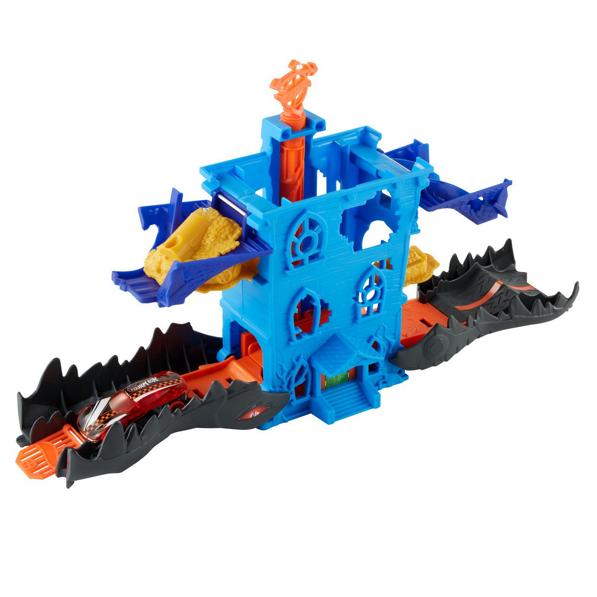 CITY CURSA CU OBSTACOL HOT WHEELS ATACUL CONACULUI CROCODILULUI