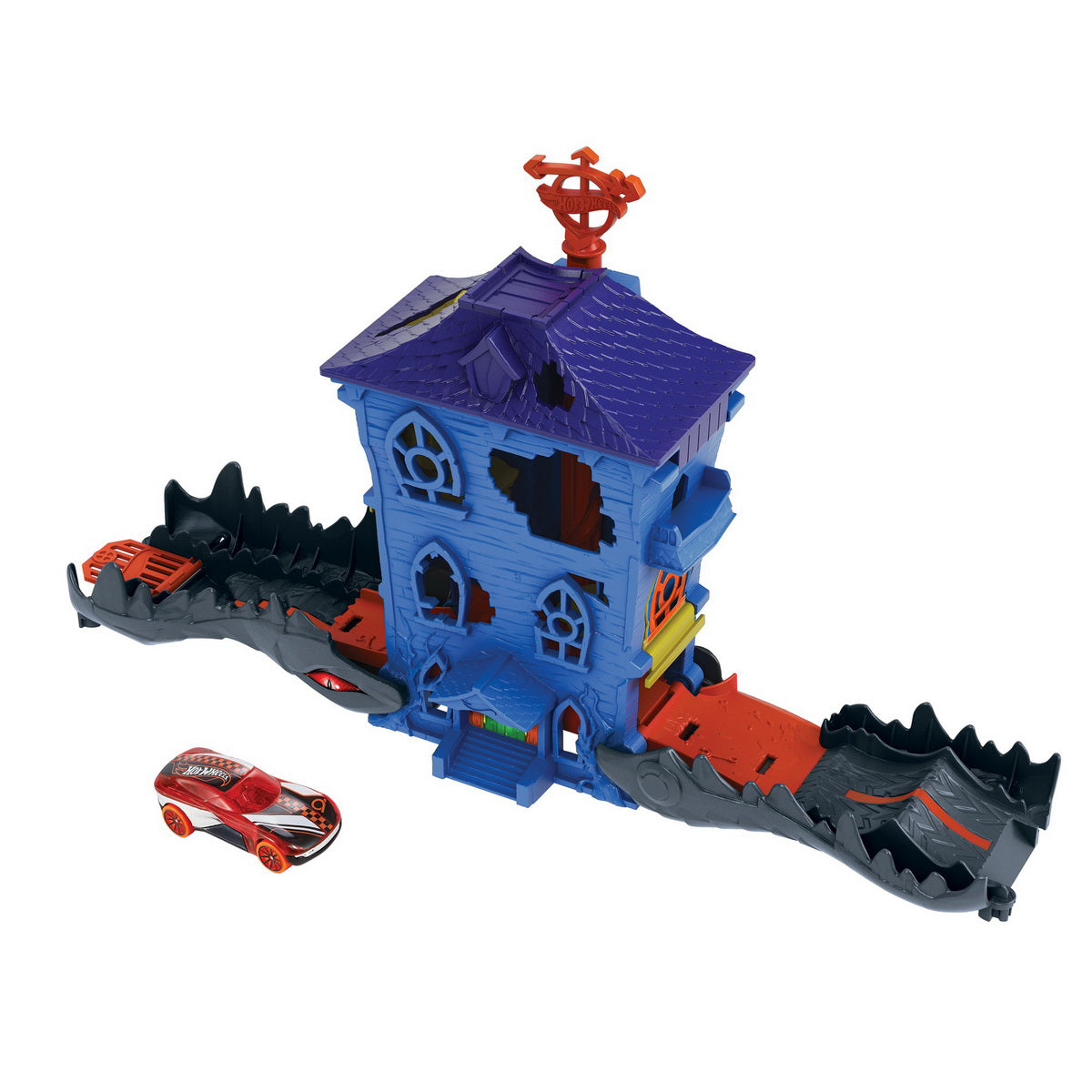 CITY CURSA CU OBSTACOL HOT WHEELS ATACUL CONACULUI CROCODILULUI