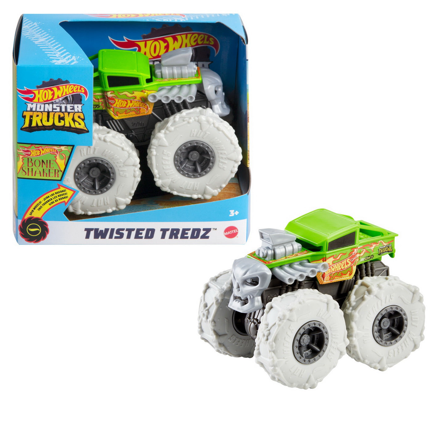 HOT WHEELS MONSTER TRUCK MASINUTA TWISTER TREDZ BONE SHAKER SCARA 1:43