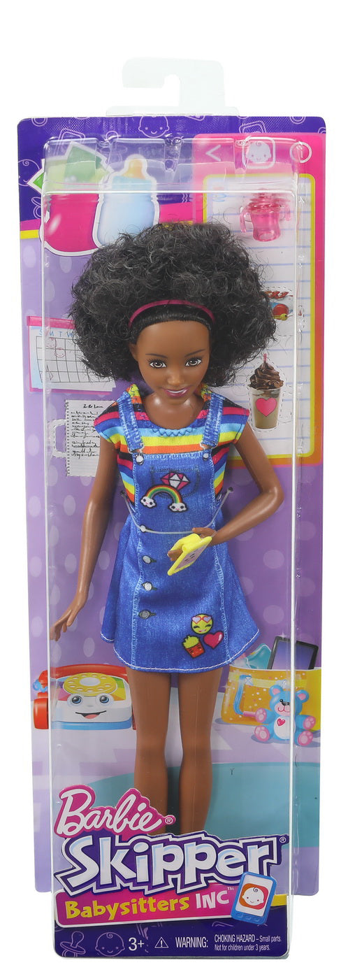 PAPUSA BARBIE GAMA FAMILY BONA CREOLA CU ROCHITA BLUEJEANS