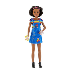 PAPUSA BARBIE GAMA FAMILY BONA CREOLA CU ROCHITA BLUEJEANS