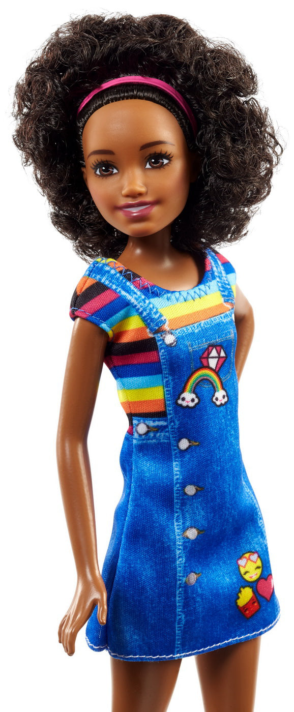 PAPUSA BARBIE GAMA FAMILY BONA CREOLA CU ROCHITA BLUEJEANS