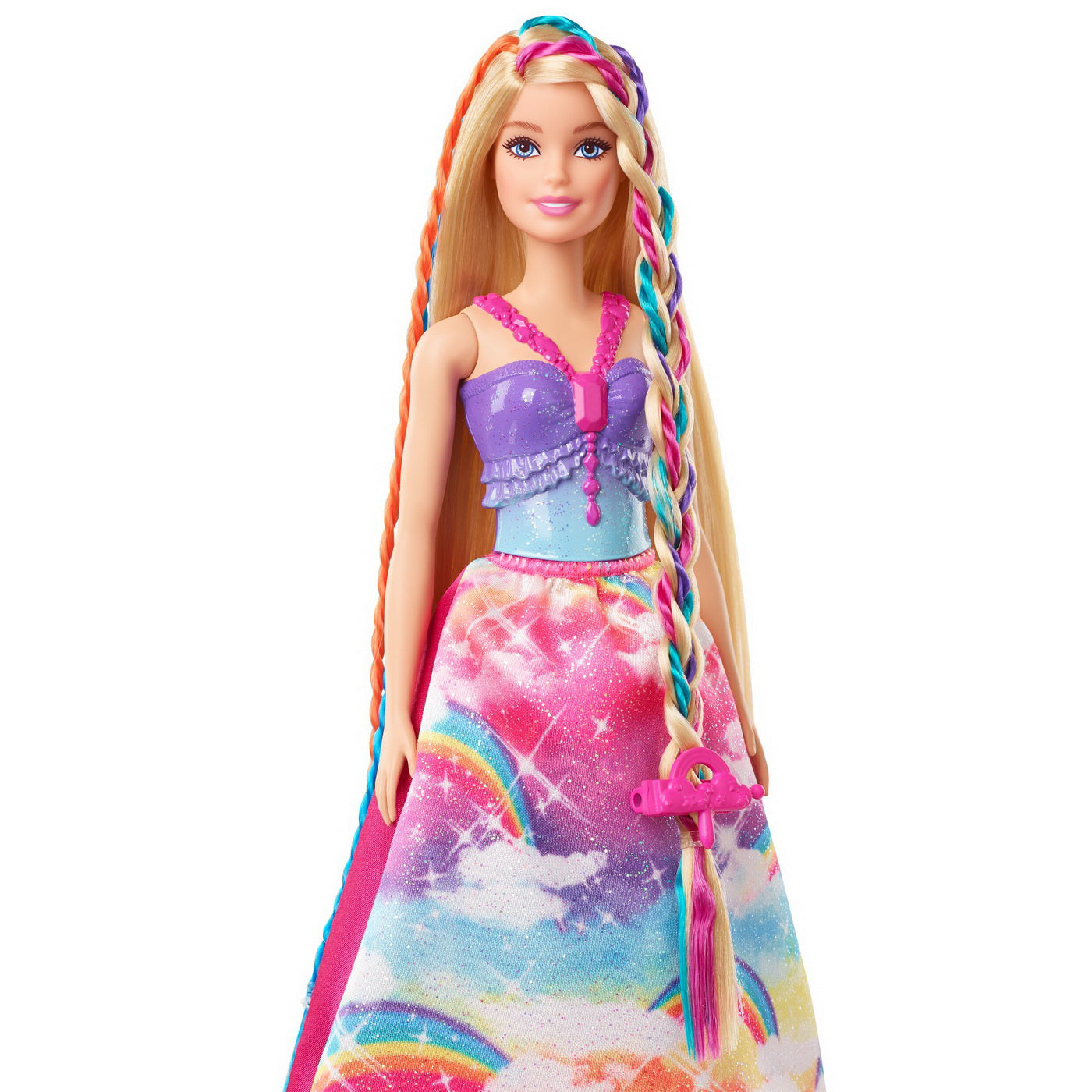 BARBIE PAPUSA BARBIE CU ACCESORII PENTRU IMPLETITURI
