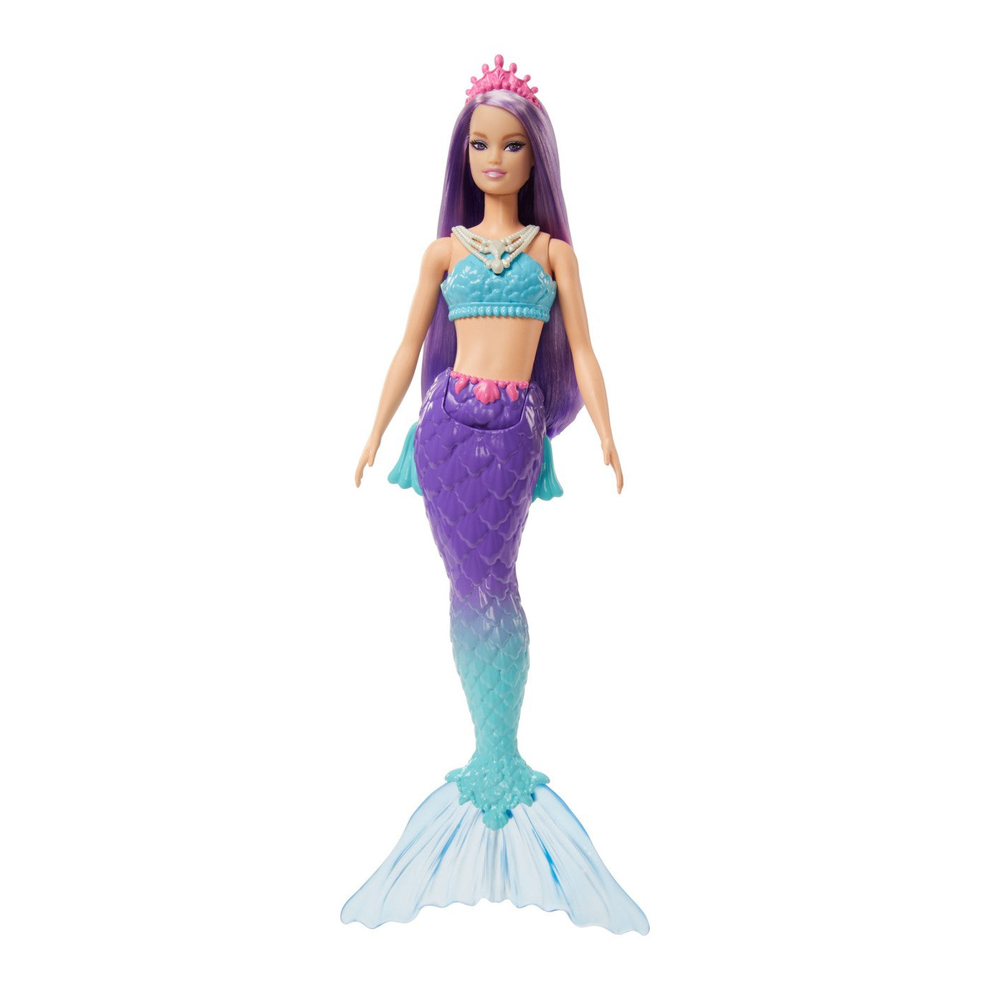 BARBIE DREAMTOPIA PAPUSA SIRENA CU PAR MOV SI COADA MOV
