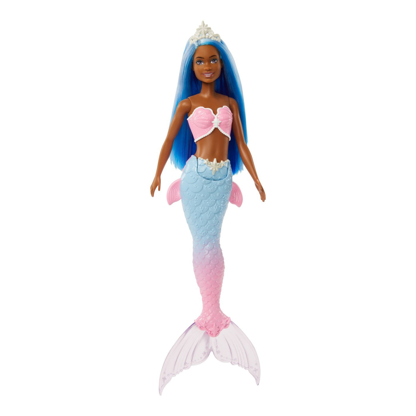BARBIE DREAMTOPIA PAPUSA SIRENA CU PAR ALBASTRU SI COADA ALBASTRA