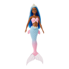 BARBIE DREAMTOPIA PAPUSA SIRENA CU PAR ALBASTRU SI COADA ALBASTRA