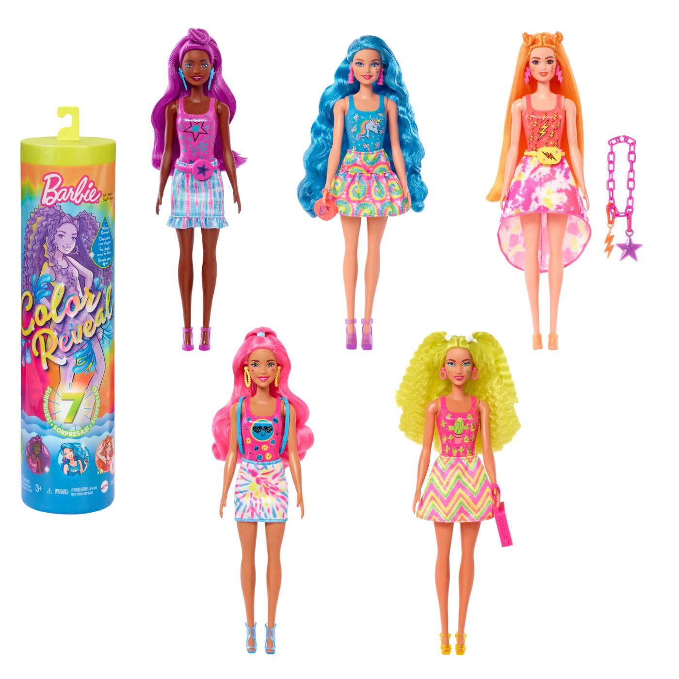 BARBIE PAPUSA DESCOPERA CULOAREA BARBIE TIE DYE
