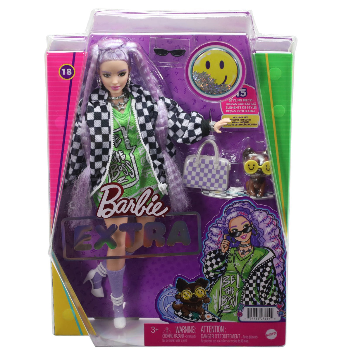 BARBIE PAPUSA BARBIE EXTRA CU JACHETA OVERSIZED
