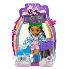 BARBIE PAPUSA BARBIE EXTRA MINI BRUNETA CU SUVITE BLONDE