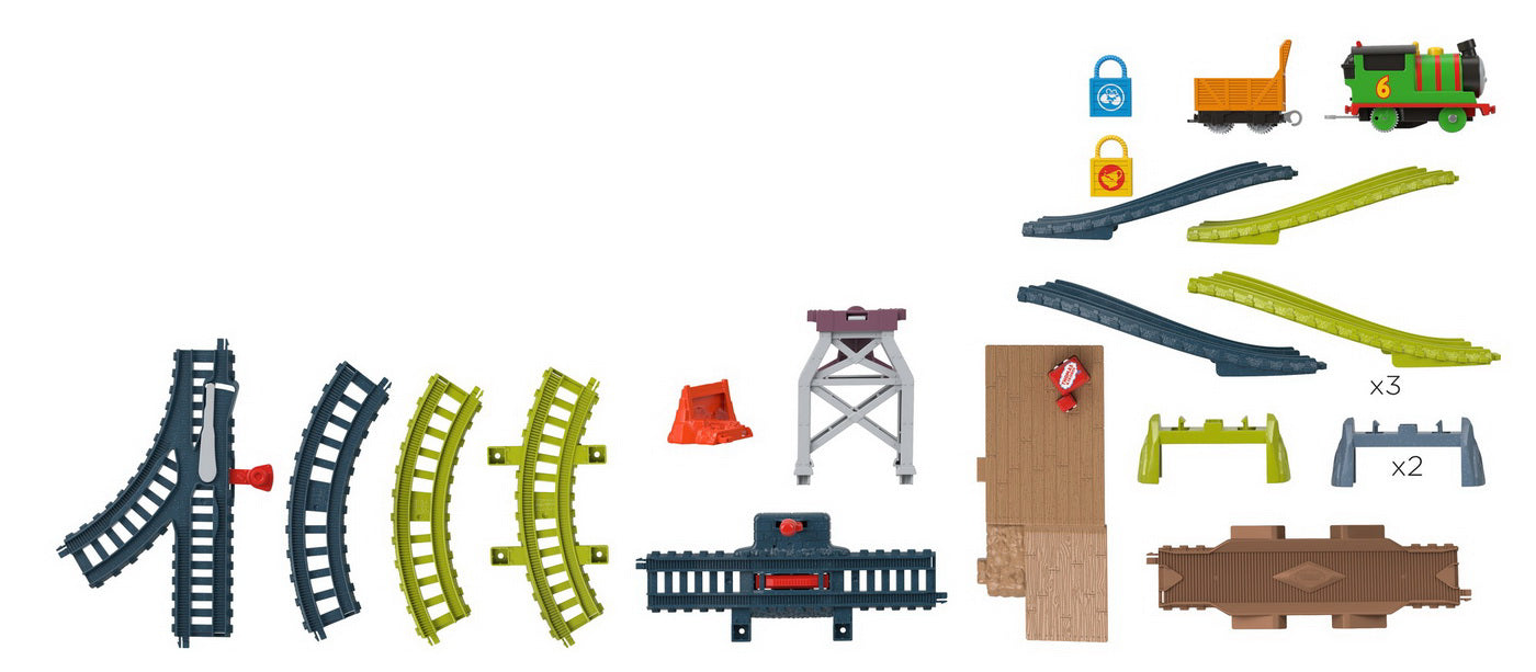 THOMAS SET DE JOACA CU LOCOMOTIVA PERCY MOTORIZATA SI ACCESORII