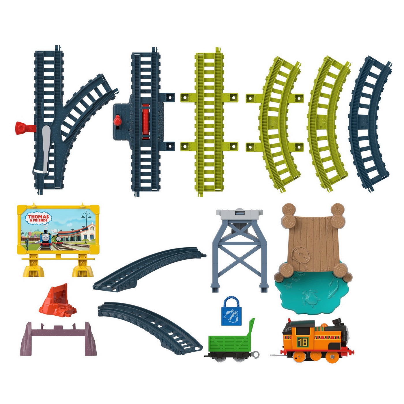 THOMAS SET DE JOACA CU LOCOMOTIVA NIA MOTORIZATA SI ACCESORII