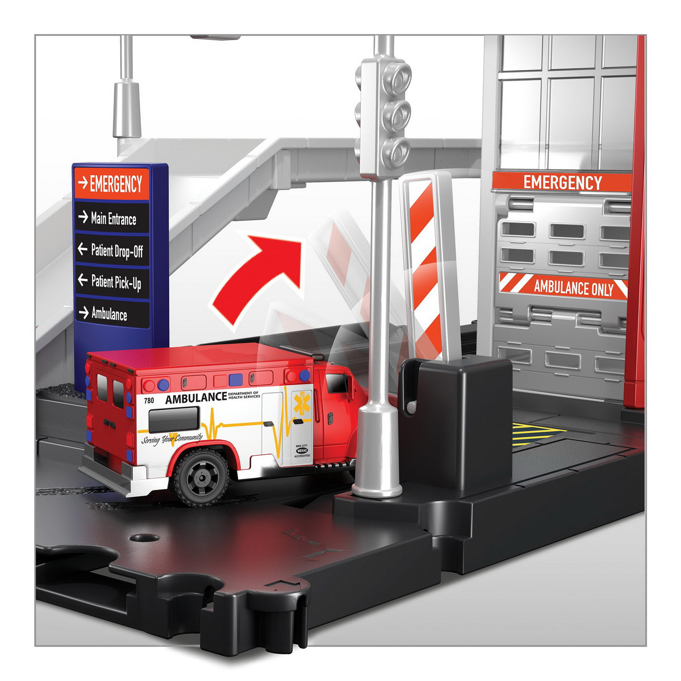 MATCHBOX SET UNITATEA DE SALVARE CU ELICOPTER