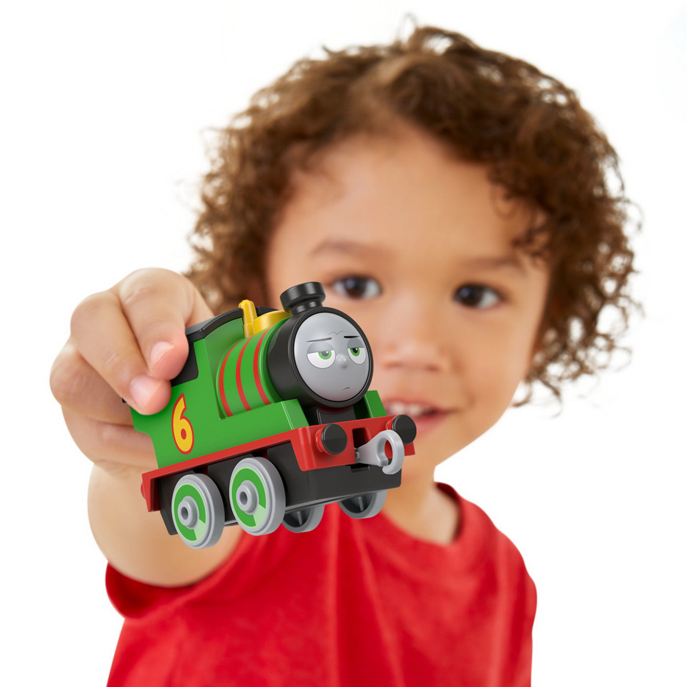THOMAS SET DE JOACA CU LOCOMOTIVA PUSH ALONG PERCY SI ACCESORII