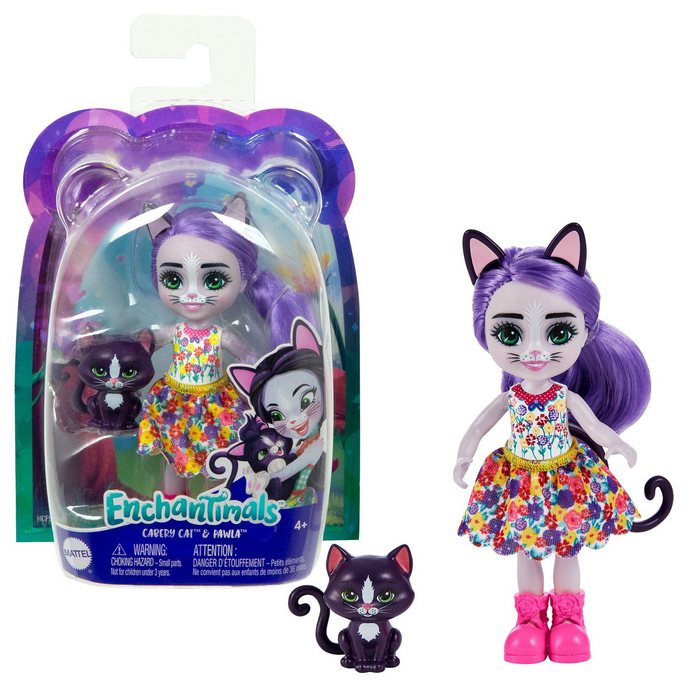 ENCHANTIMALS PAPUSI SI ANIMALUTE CABERY CAT SI PAWLA