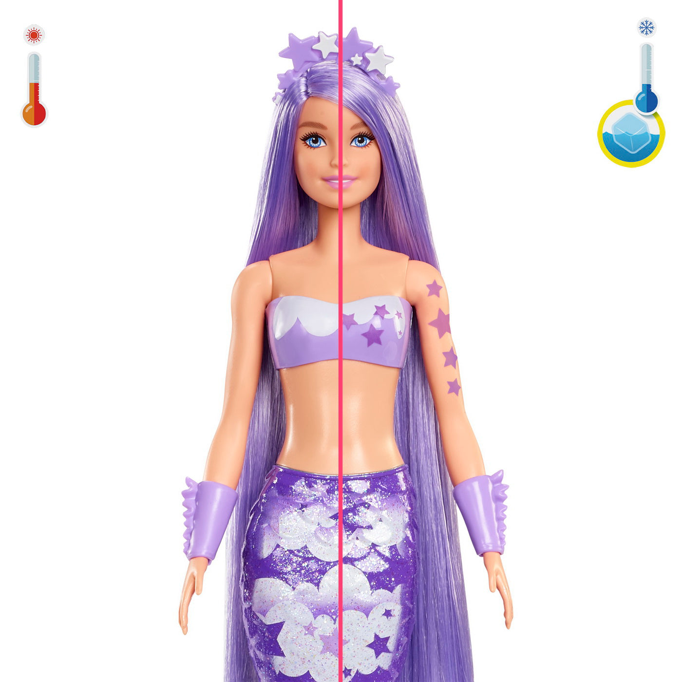 BARBIE PAPUSA DESCOPERA CULOAREA SIRENELE CURCUBEU