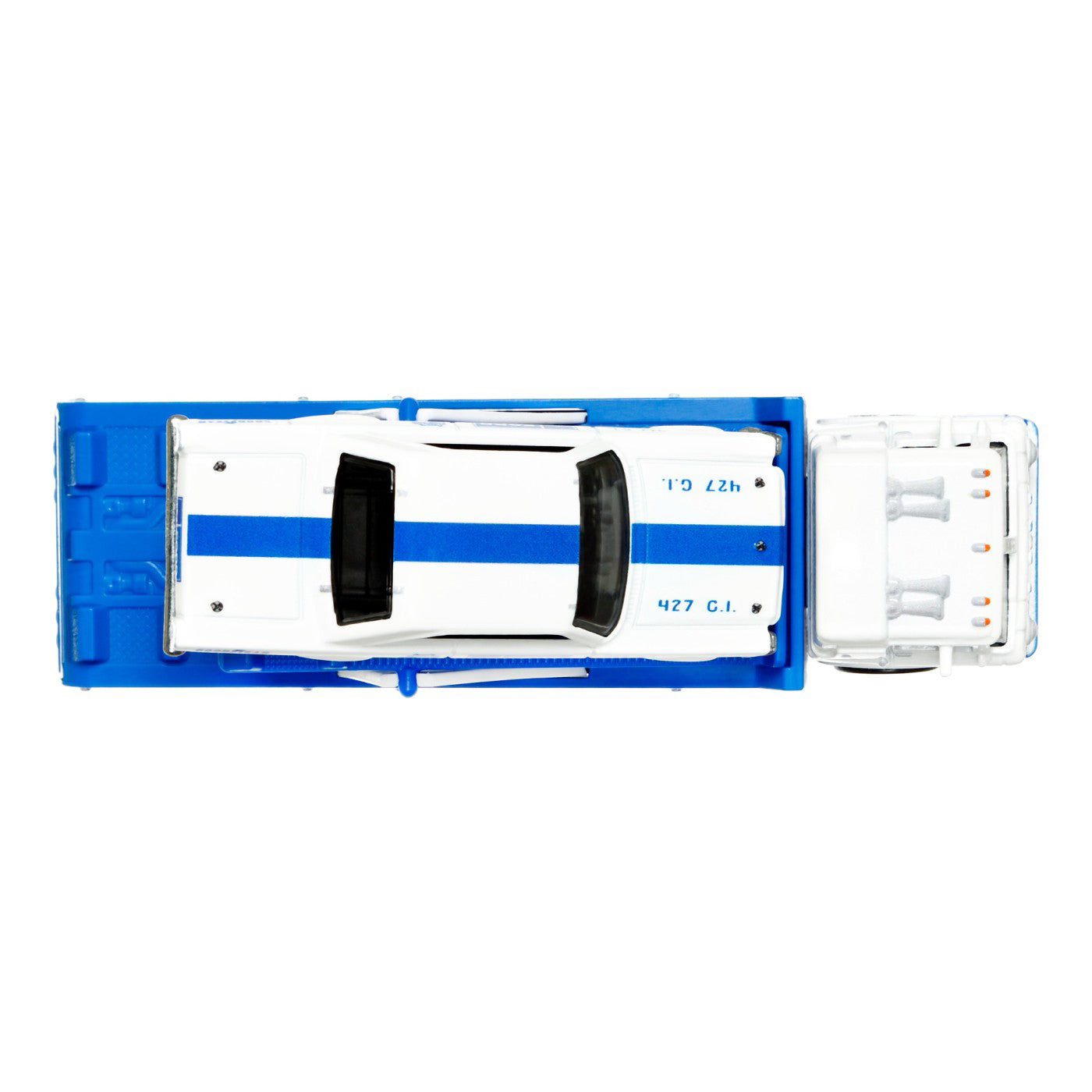 HOT WHEELS TRANSPORTATOR FORD C-800 CU MASINUTA FORD GALAXIE 65 SCARA 1:64