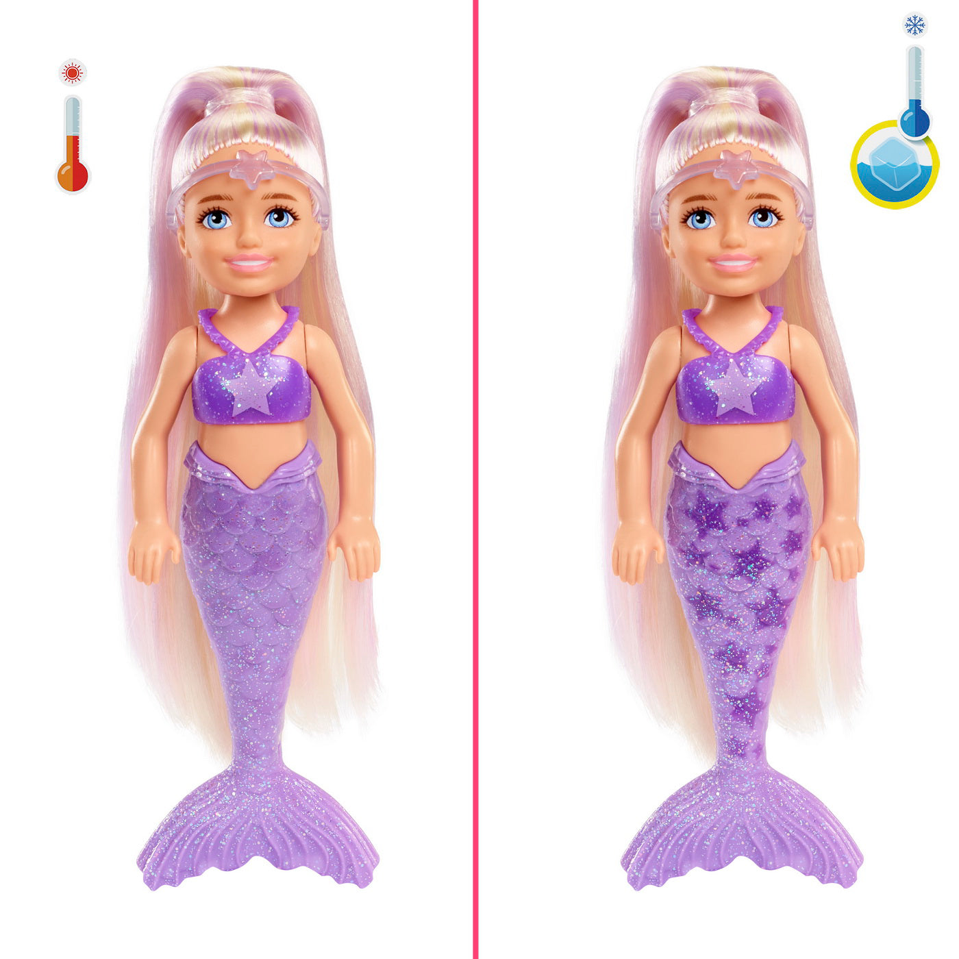 BARBIE PAPUSA CHELSEA DESCOPERA CULOAREA SIRENELE CURCUBEU