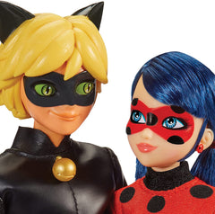 MIRACULOS BUBURUZA 2 PAPUSI LADYBUG SI CAT NOIR 30CM