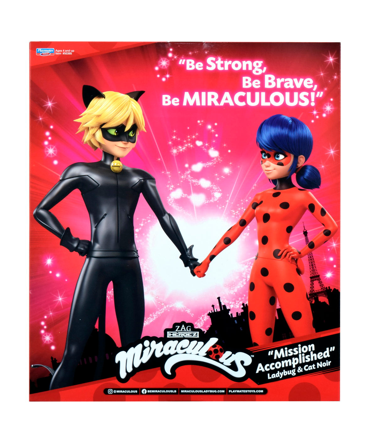 MIRACULOS BUBURUZA 2 PAPUSI LADYBUG SI CAT NOIR 30CM