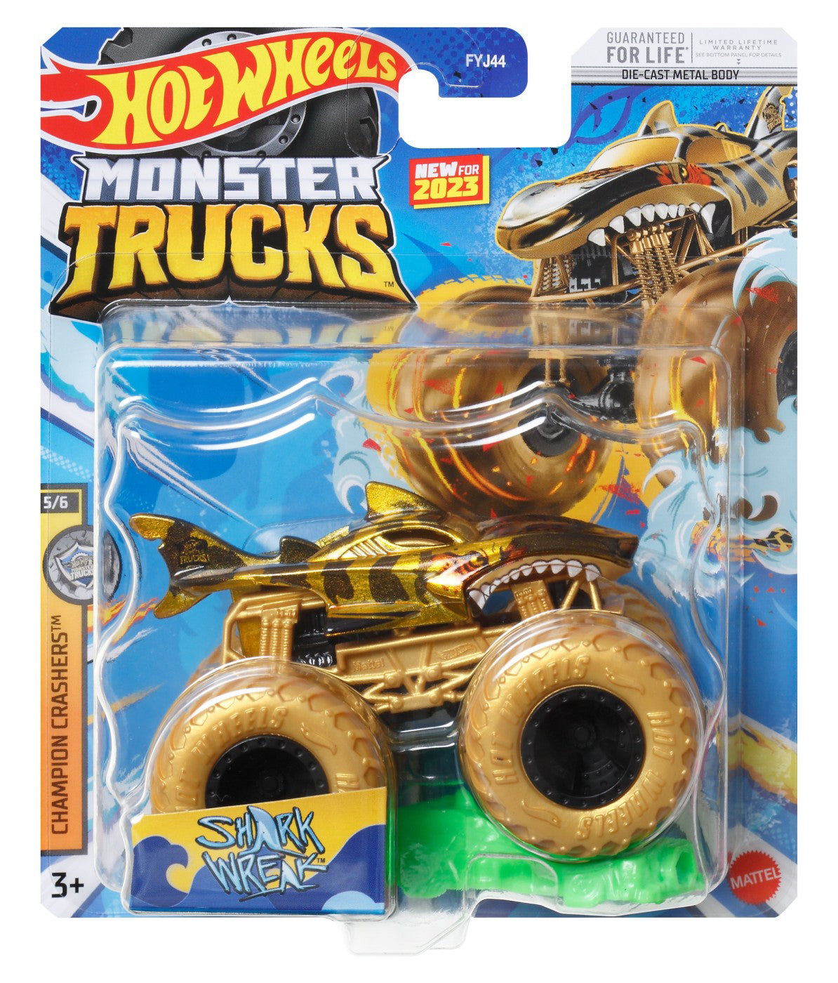 HOT WHEELS MONSTER TRUCK MASINUTA SHARK WREAK SCARA 1:64