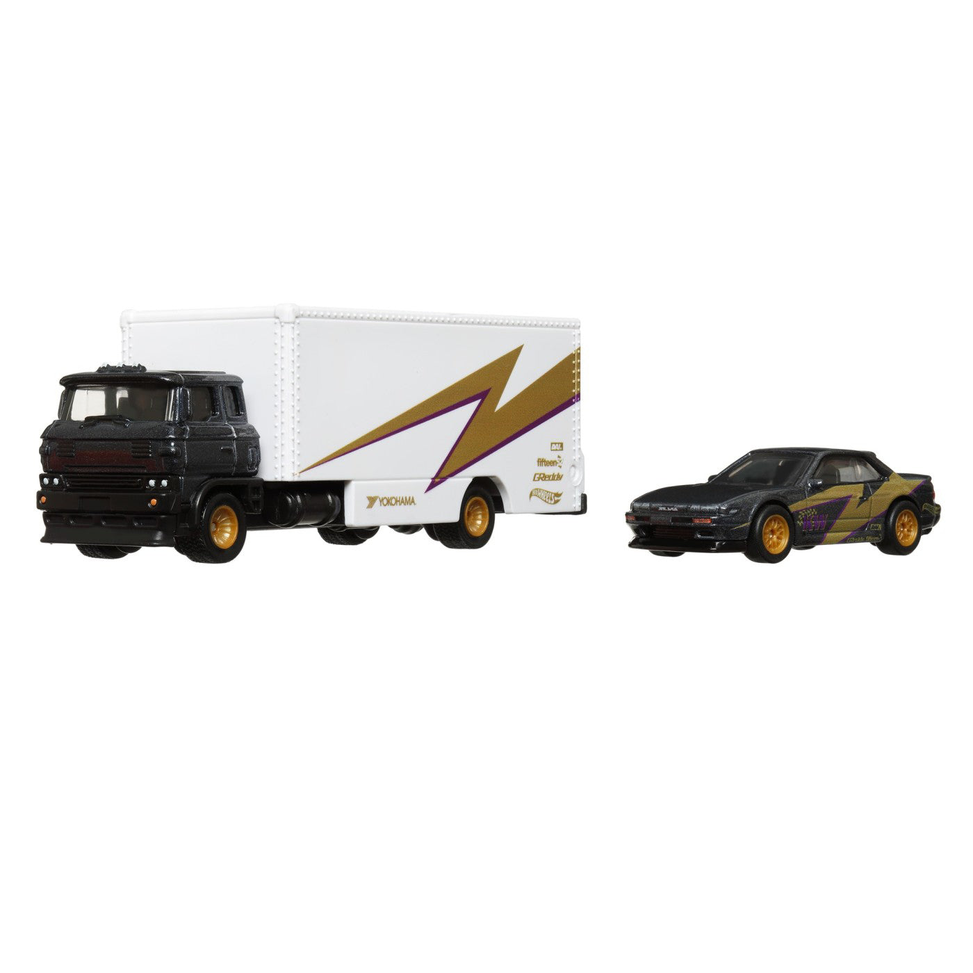 HOT WHEELS TRANSPORTATOR SAKURA SPRINTER CU MASINUTA NISSAN SILVIA SCARA 1:64