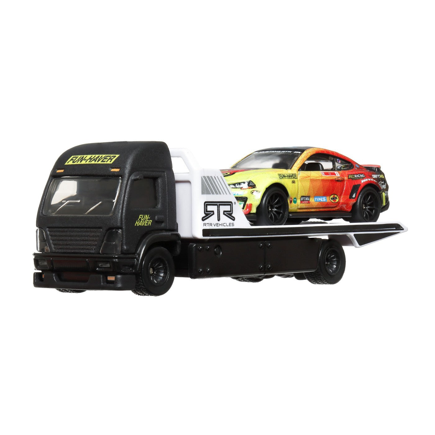 HOT WHEELS TRANSPORTATOR AERO LIFT CU MASINUTA FORD MUSTANG RTR SPEC 5 SCARA 1:64