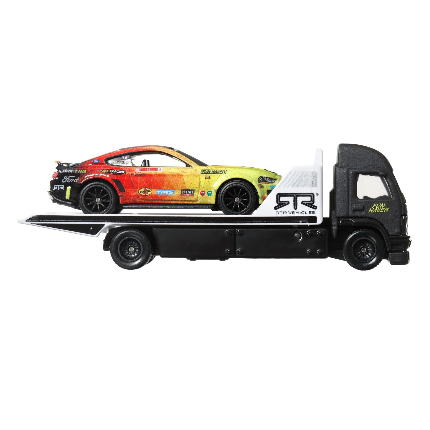 HOT WHEELS TRANSPORTATOR AERO LIFT CU MASINUTA FORD MUSTANG RTR SPEC 5 SCARA 1:64