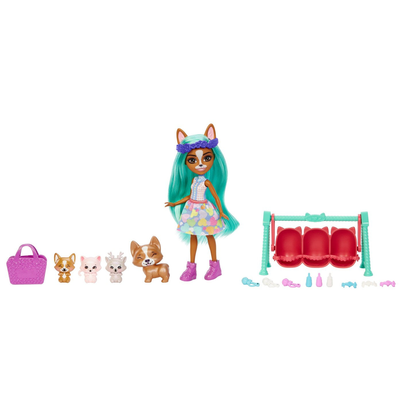 ENCHANTIMALS BABY BEST FRIENDS SET SURPRIZA CRIZIA CORGI SI SNOW