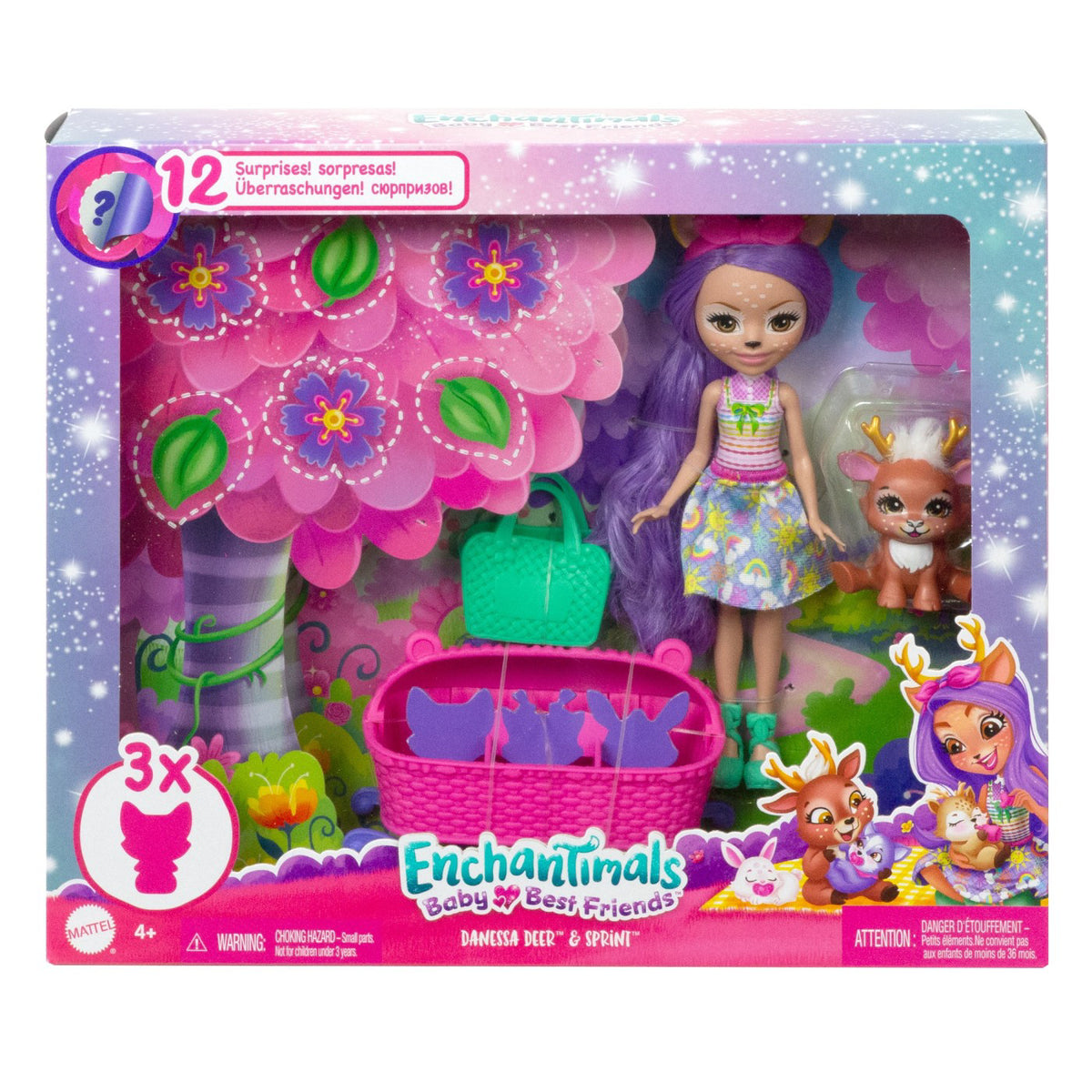 ENCHANTIMALS BABY BEST FRIENDS SET SURPRIZA DANESSA DEER SI SPRINT