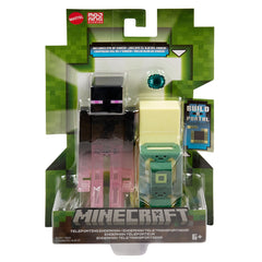 MINECRAFT CRAFT A BLOCK FIGURINA TELEPORTING ENDERMAN 8CM