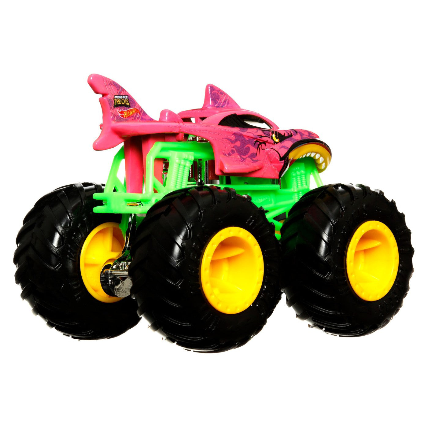 HOT WHEELS MONSTER TRUCK CAMION SHARK WREAK CU CULORI SCHIMBATOARE SCARA 1:64