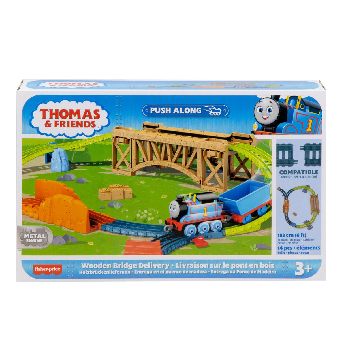THOMAS SET DE JOACA CU LOCOMOTIVA PUSH ALONG THOMAS SI ACCESORII