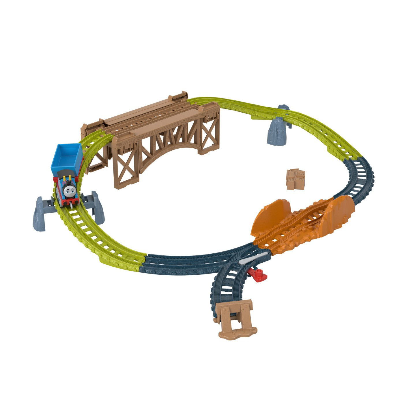 THOMAS SET DE JOACA CU LOCOMOTIVA PUSH ALONG THOMAS SI ACCESORII
