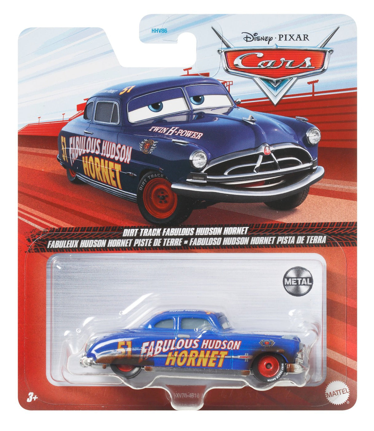 MASINUTA METALICA CARS3 PERSONAJUL HUDSON HORNET