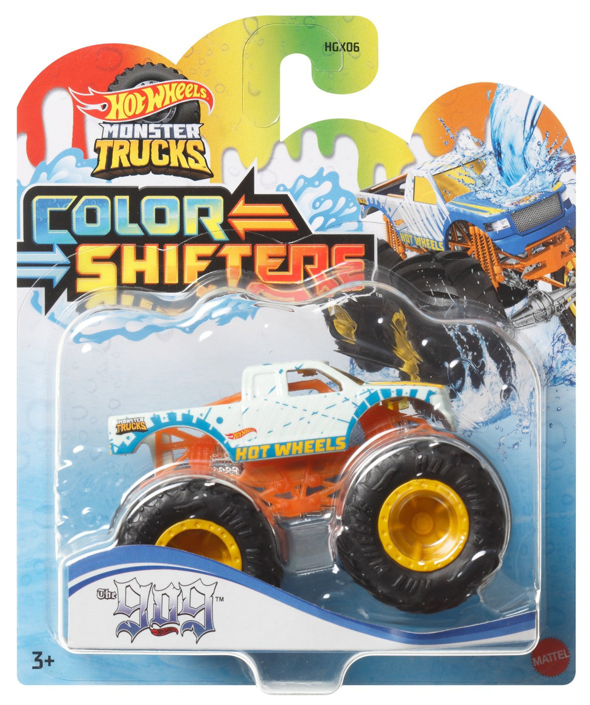 HOT WHEELS MONSTER TRUCK CAMION THE HOG CU CULORI SCHIMBATOARE SCARA 1:64