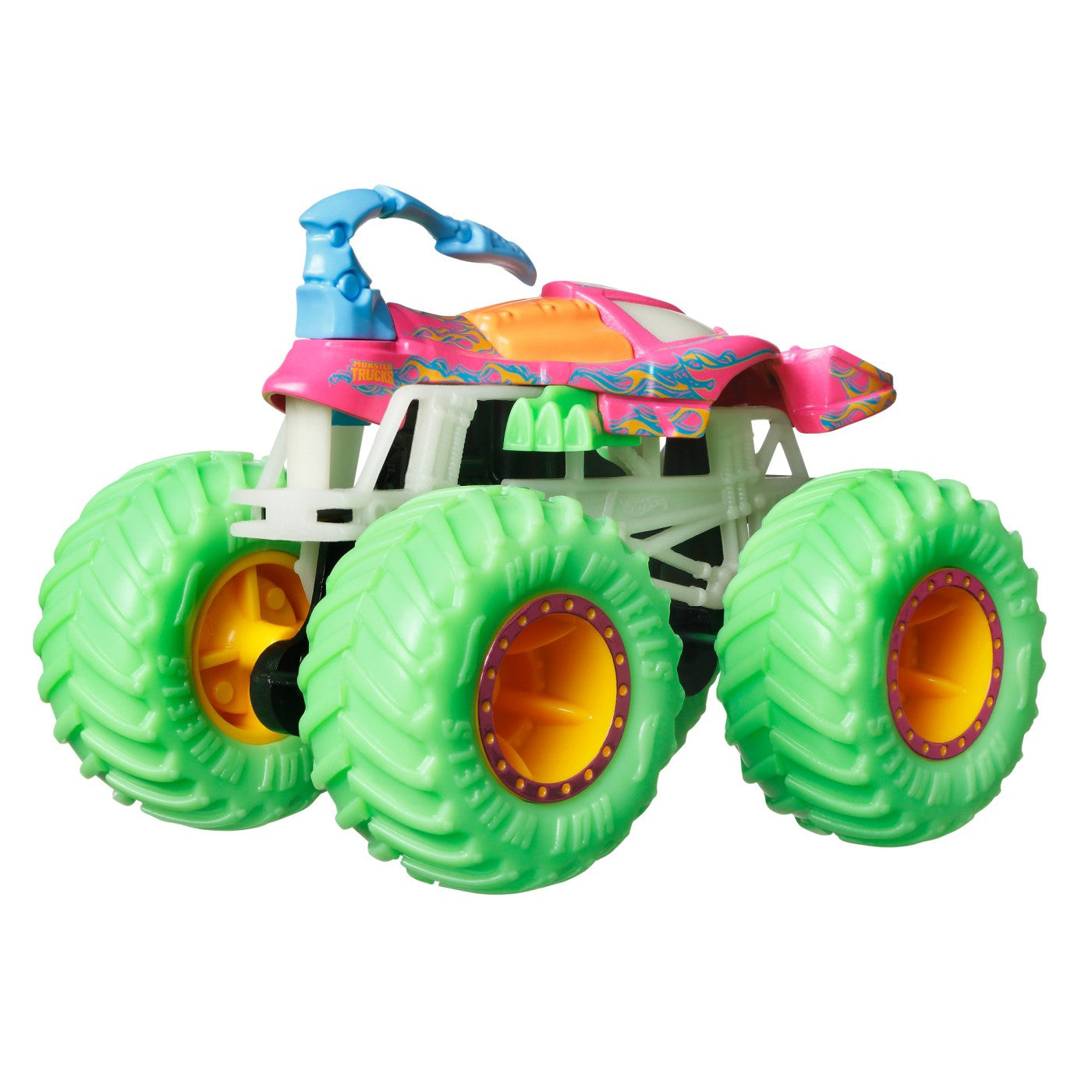HOT WHEELS MONSTER TRUCK GLOW IN THE DARK MASINUTA SCORPEDO SCARA 1:64