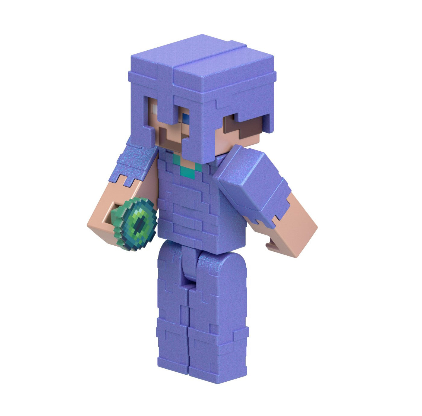 MINECRAFT CRAFT A BLOCK FIGURINA STRONGHOLD STEVE 8CM