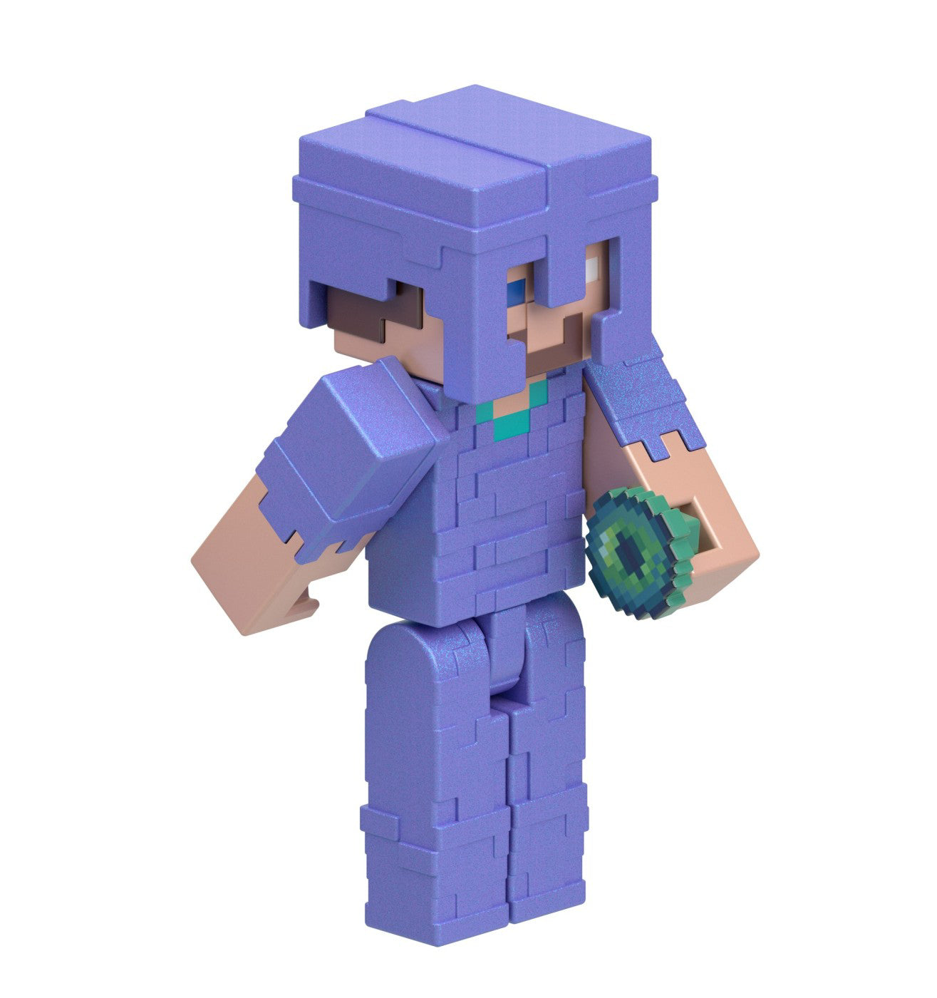 MINECRAFT CRAFT A BLOCK FIGURINA STRONGHOLD STEVE 8CM