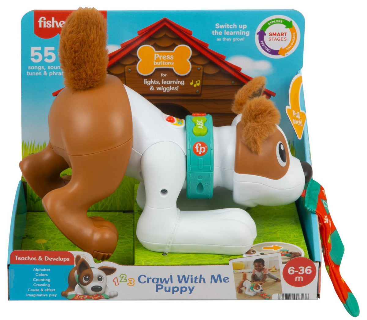 FISHER PRICE CATELUS CRAWL WITH ME