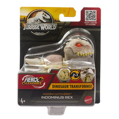 JURASSIC WORLD FIERCE CHANGERS HIDDEN HATCHERS DINOZAUR TRANSFORMABIL INDOMINUS REX