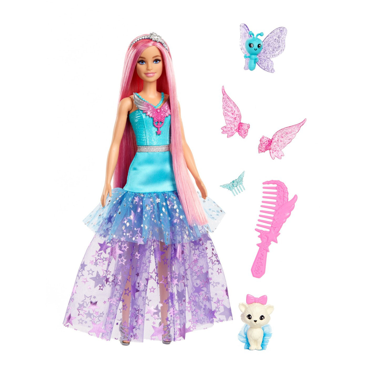 BARBIE PAPUSA BARBIE ZANA CU ROCHIE ALBASTRA