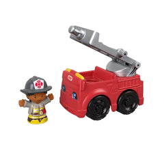 FISHER PRICE LITTLE PEOPLE VEHICUL MASINA DE POMPIERI 10CM