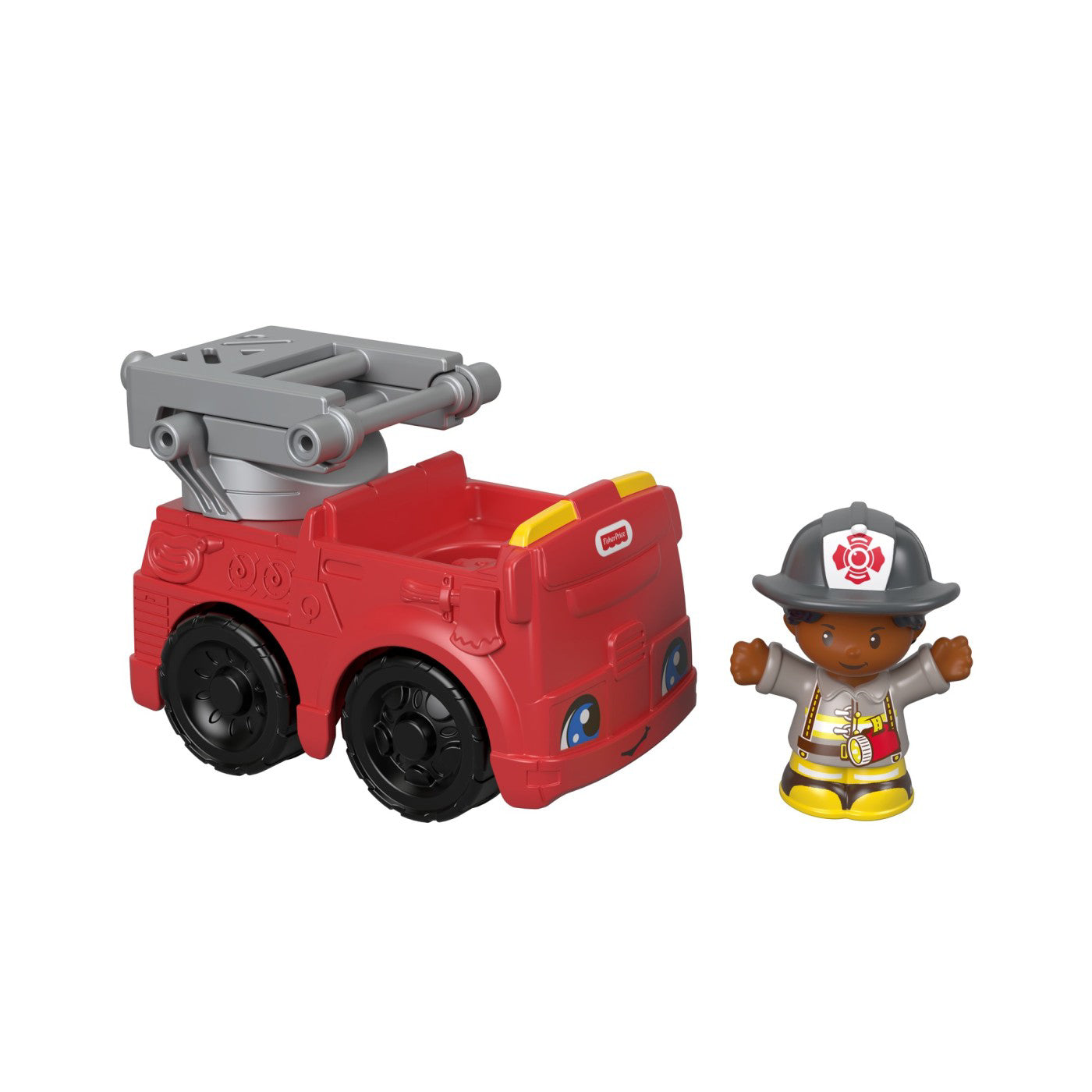 FISHER PRICE LITTLE PEOPLE VEHICUL MASINA DE POMPIERI 10CM