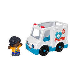 FISHER PRICE LITTLE PEOPLE VEHICUL AMBULANTA 10CM