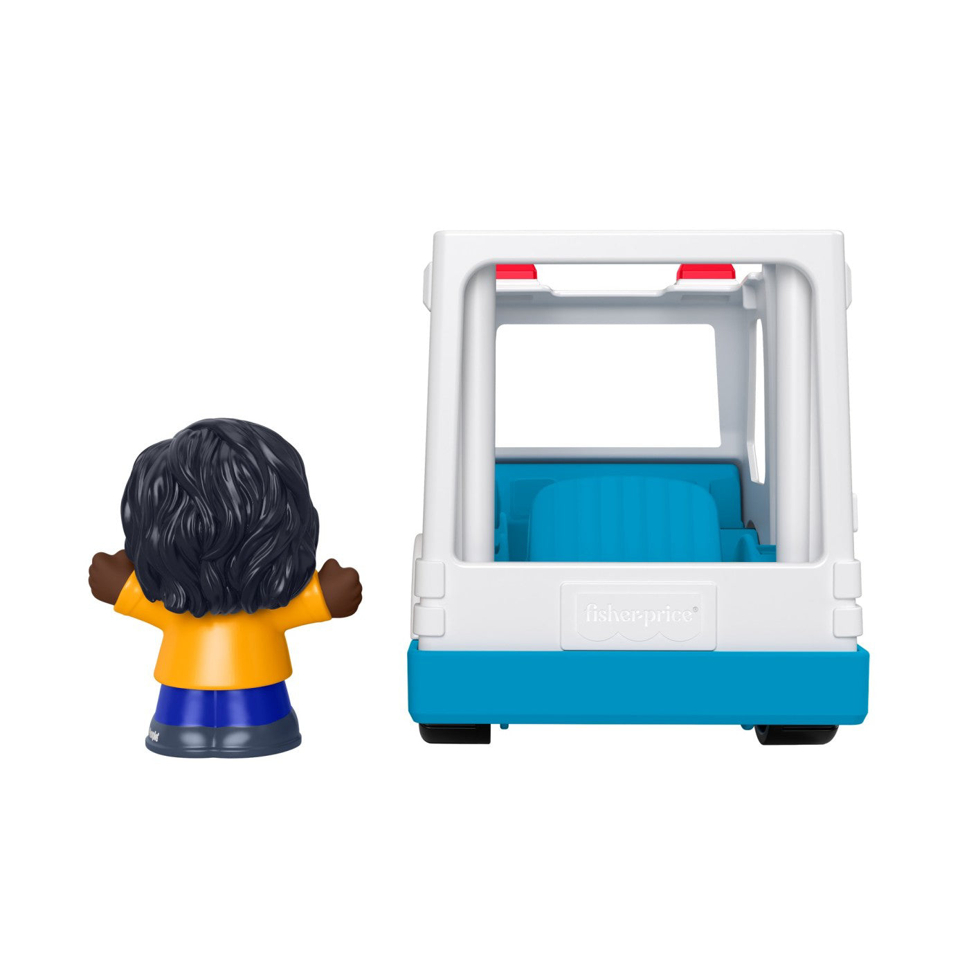 FISHER PRICE LITTLE PEOPLE VEHICUL AMBULANTA 10CM